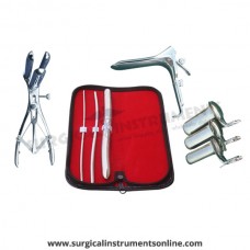 Hegar uterine dilator 3 pieces set,3-4, 5-6, 15-16, mathieu speculum, grave large, collin 3pcs